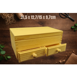 Toaletka z lustrem z dwoma szufladkami, 21,5*12,7/15*9,7